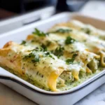 Creamy Poblano Chicken Enchiladas