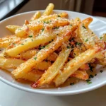 Crispy Garlic Parmesan Fries: Irresistibly Delicious Snack!