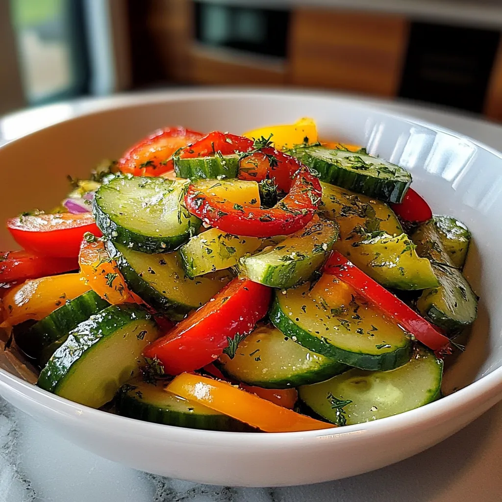 Cucumber Sweet Pepper Salad