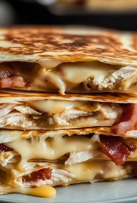 Easy Chicken Bacon Ranch Quesadilla