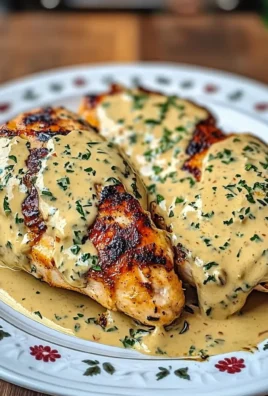 Grilled Stuffed Chicken with Creamy Sauce - A Delicious Dinner Idea!