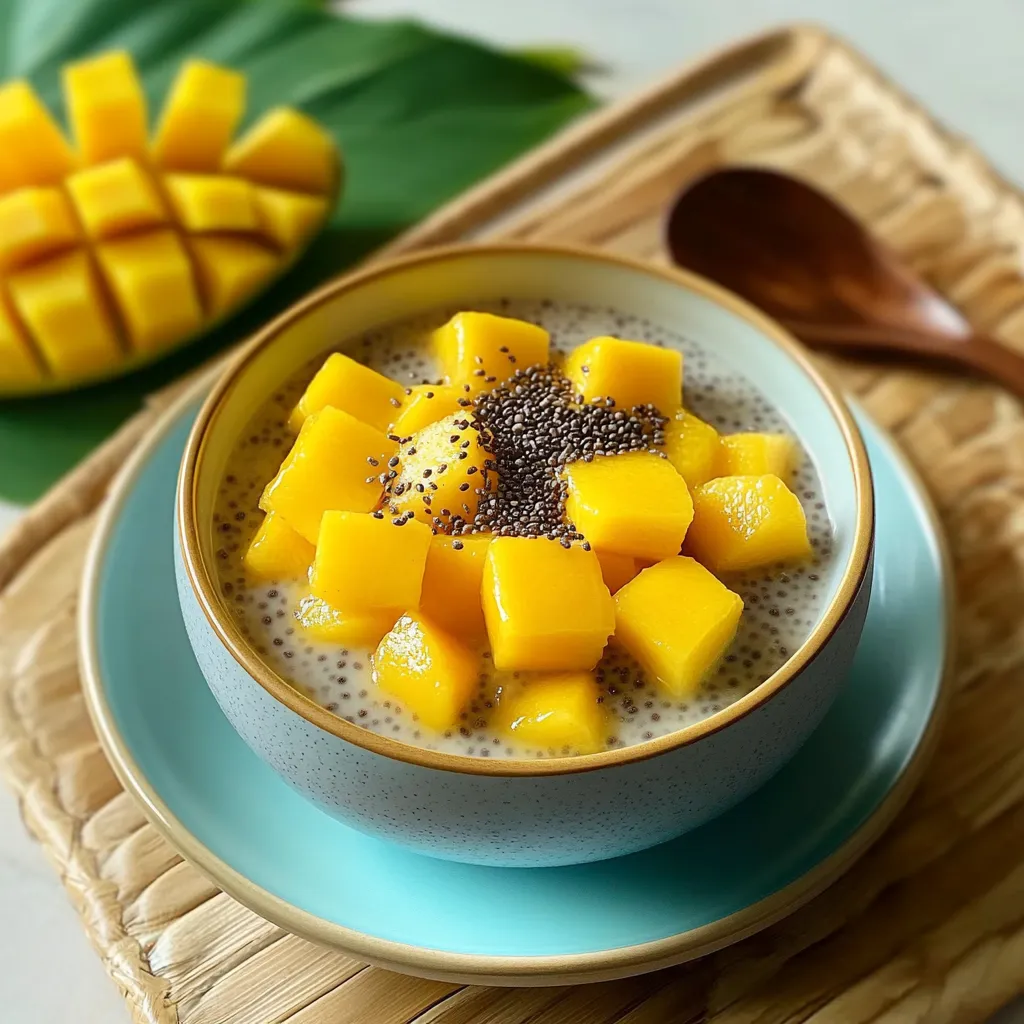 Homemade Mango Chia Pudding Cups