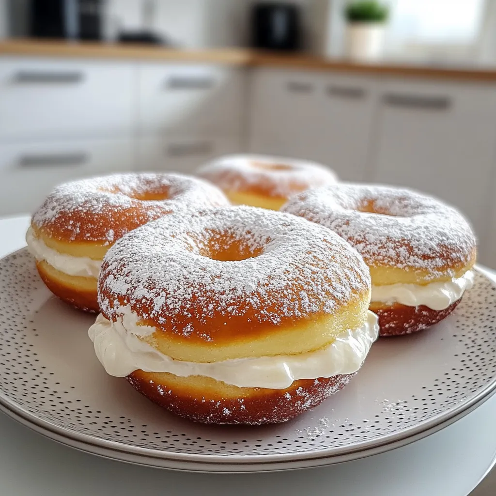 Lemon Donuts Cream Filling