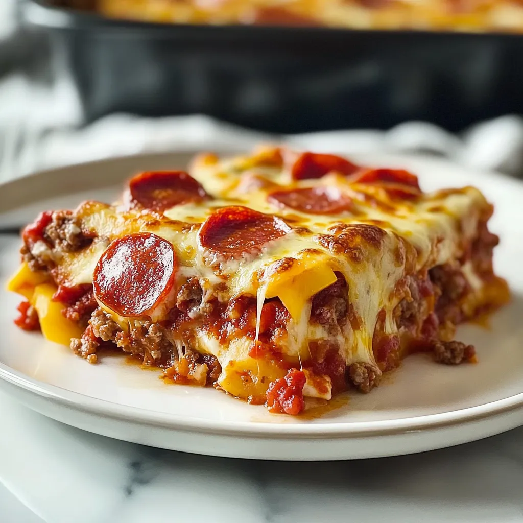 Low Carb Pizza Casserole (Easy, Cheesy & Family-Approved)