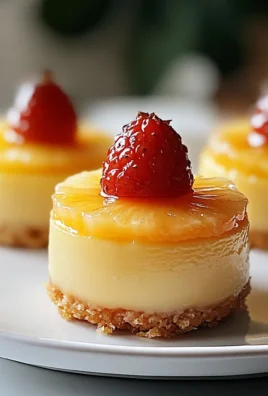 Mini Pineapple Upside-Down Cheesecakes