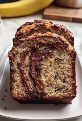 Nutella Swirled Banana Bread