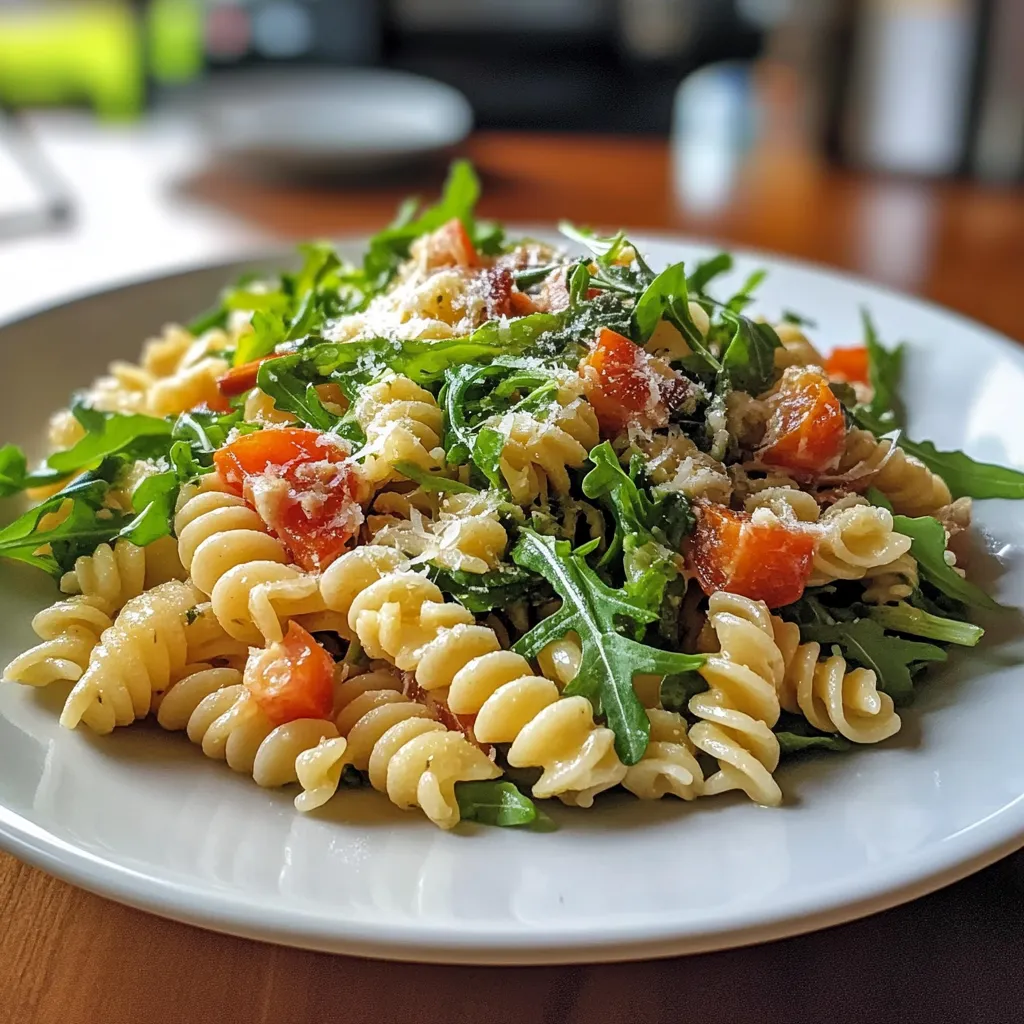 Summer Pasta Salad with Baby Greens