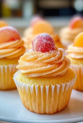 Peach Bellini Cupcakes