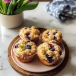 Tasty Blueberry Rhubarb Muffins
