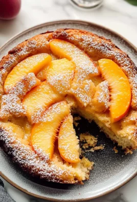 Fresh Peach Cake (Extra Peaches!)