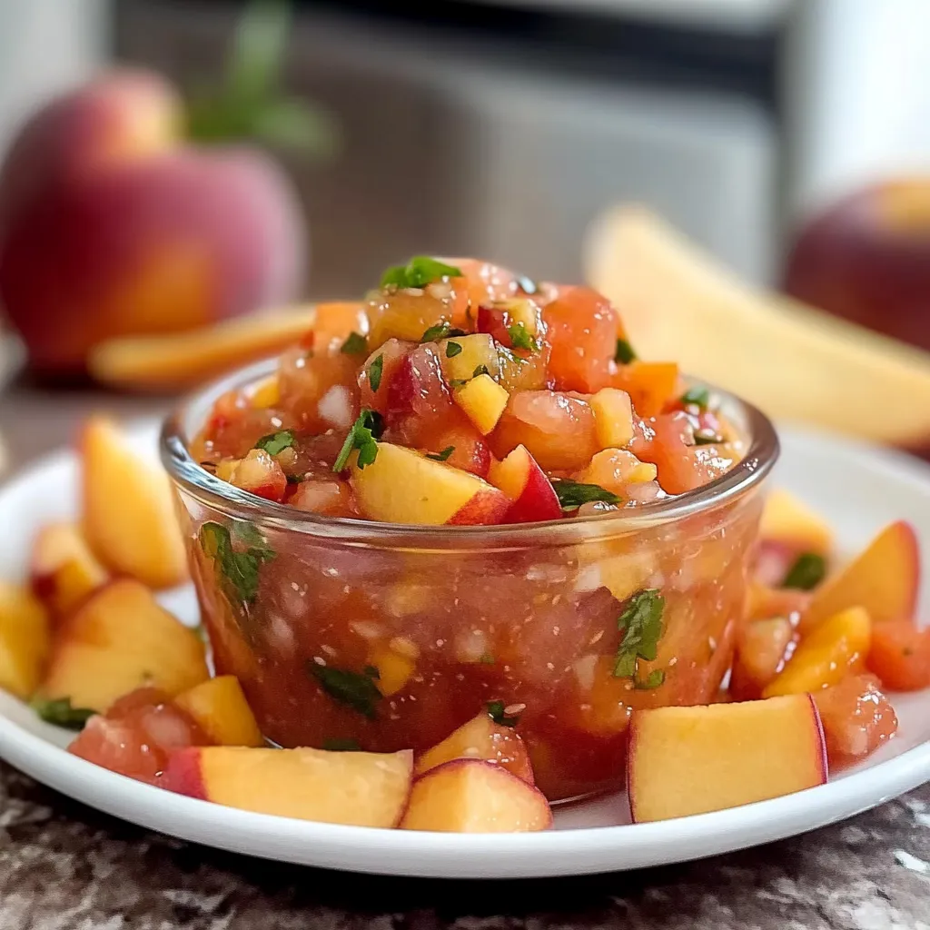 Easy Peach Salsa Recipe - Sweet, Spicy, and Bursting with Summer