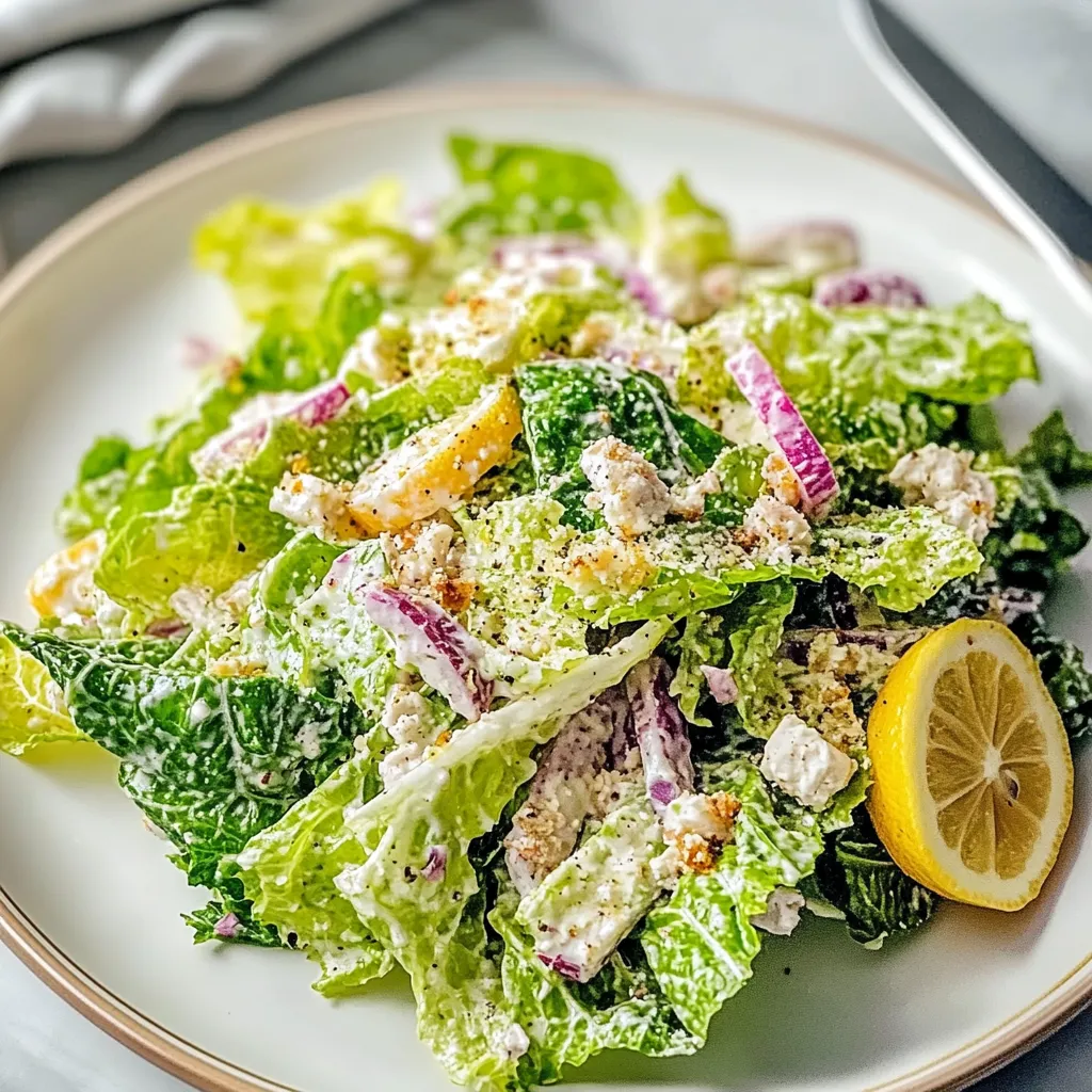 5-Minute Lemon Parmesan Lettuce Salad
