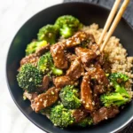 Slow Cooker Beef & Broccoli over Quinoa - Gestational Diabetes Recipes