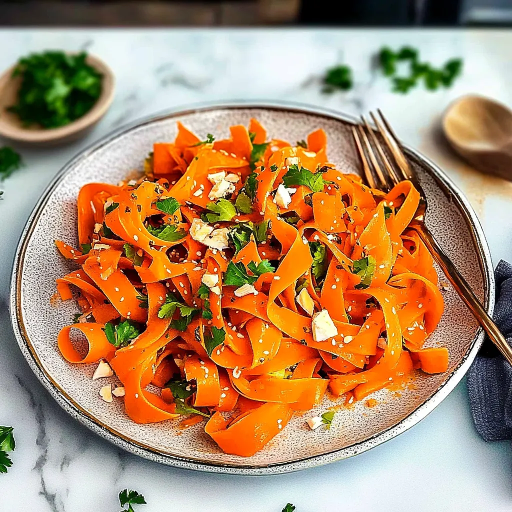 Fresh Carrot Ribbon Salad