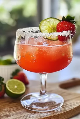 Strawberry Lime Mocktail Margarita