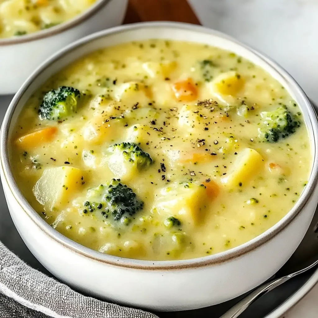 Broccoli Potato Cheese Soup Recipe