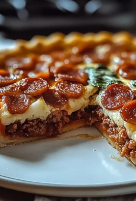 HAMBURGER SAUSAGE & PEPPERONI PIE