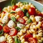 Creamy Caprese Pasta Salad