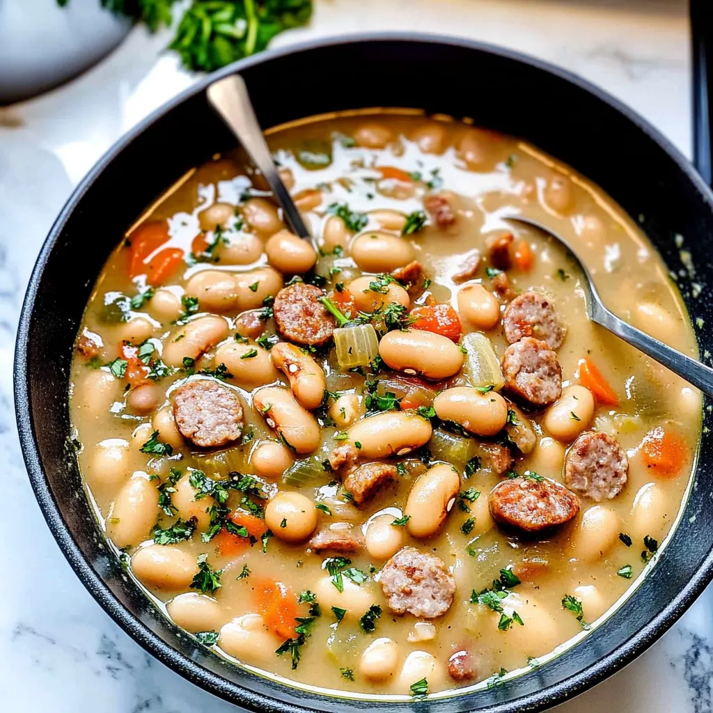 Creamy Sausage and Bean Soup