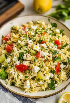 LEMON ORZO SALAD WITH FETA