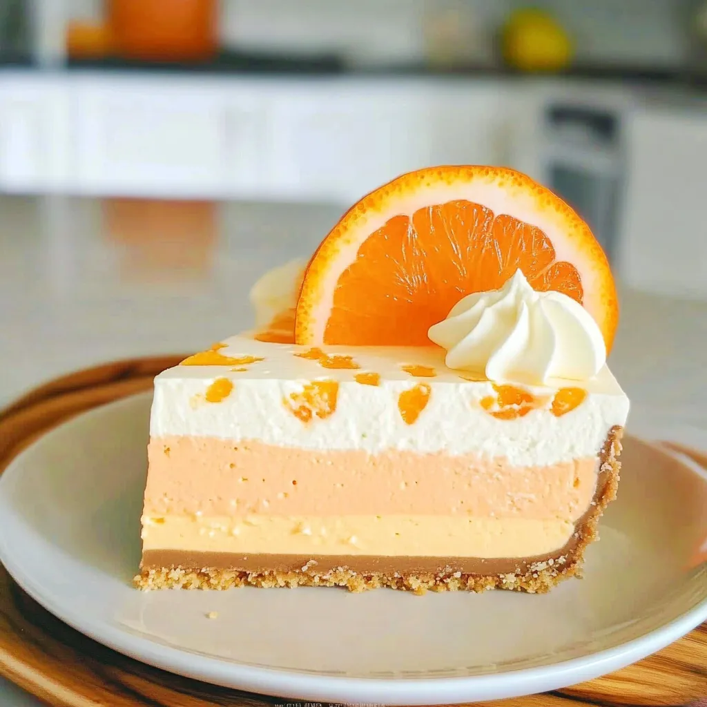 No-Bake Orange Creamsicle Cheesecake
