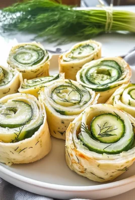 Light and Refreshing Cucumber Dill Pinwheels