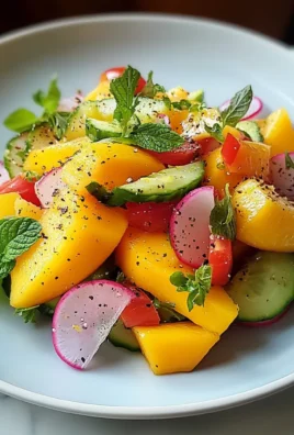 REFRESHING MANGO SALAD RECIPE WITH LIME DRESSING