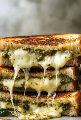 Sourdough Pesto Grilled Cheese