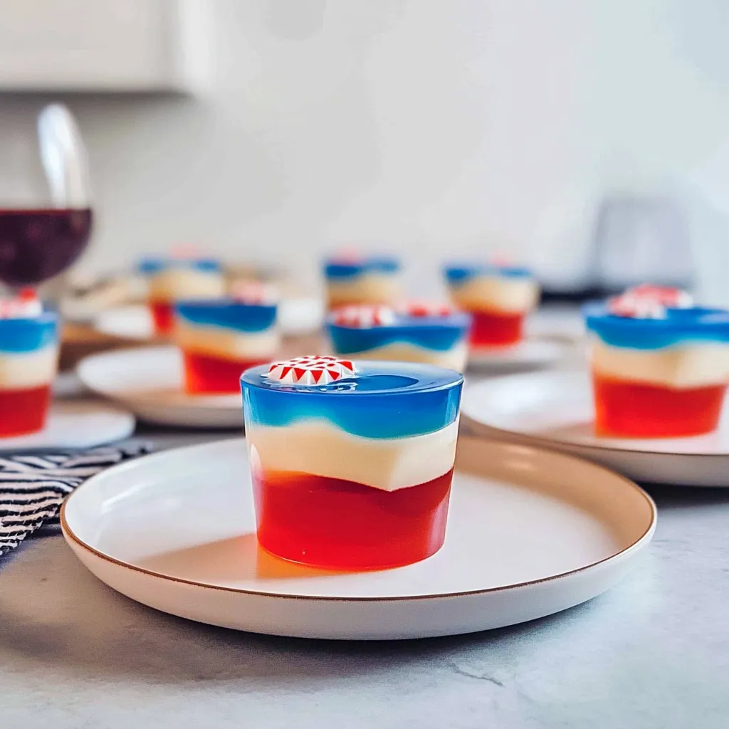 4TH OF JULY JELLO SHOTS