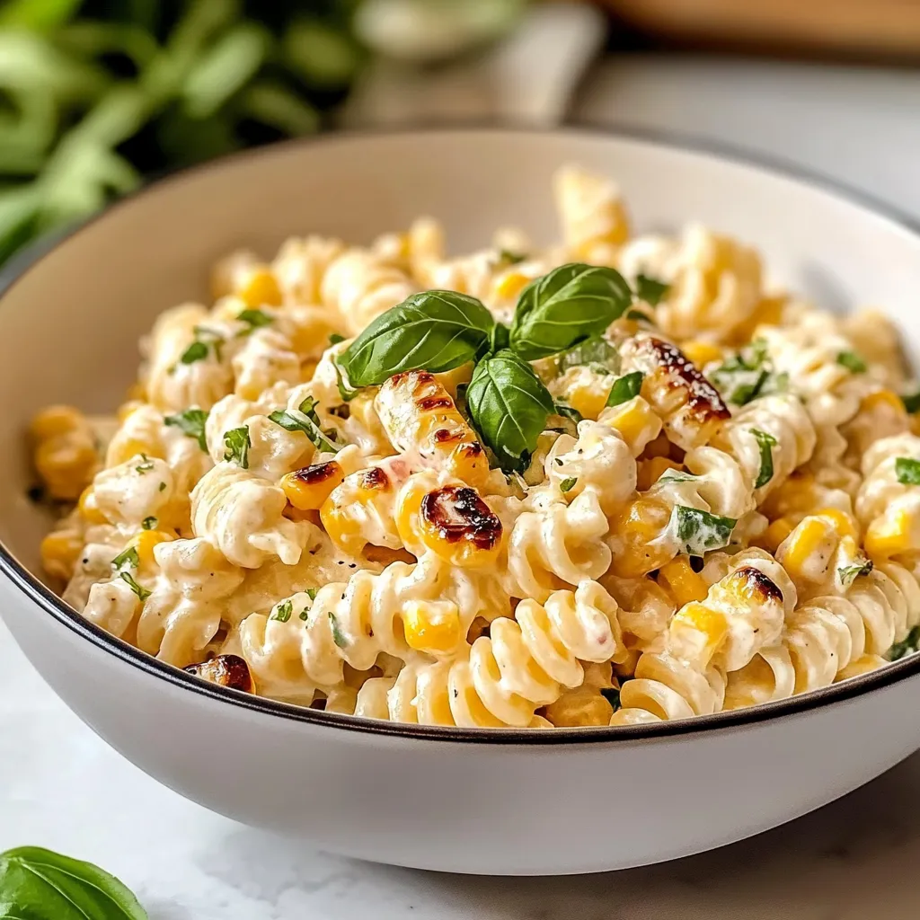 Creamy Street Corn Pasta Salad