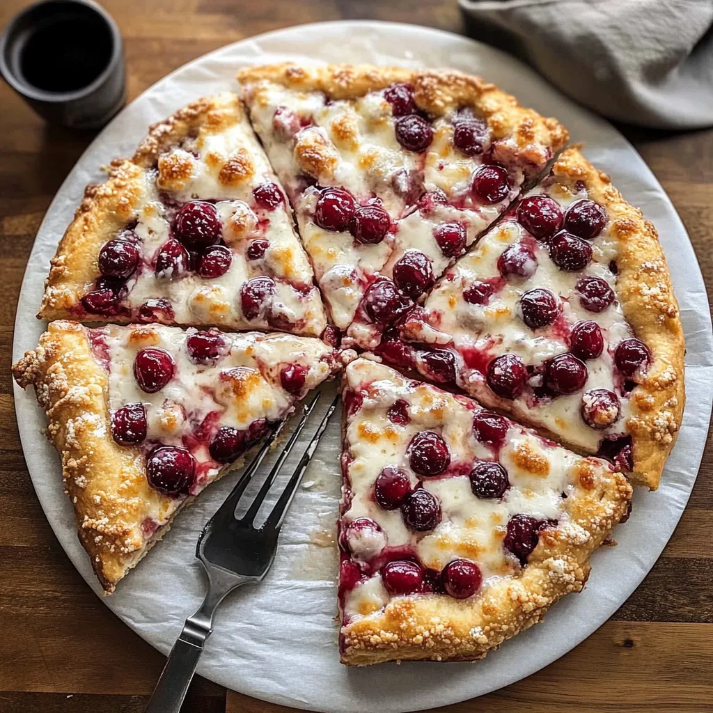 Cherry Dessert Pizza