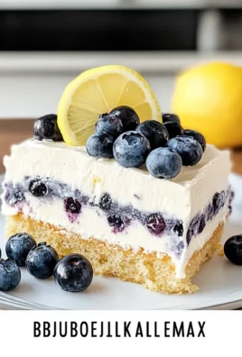 LEMON BLUEBERRY ICEBOX CAKE