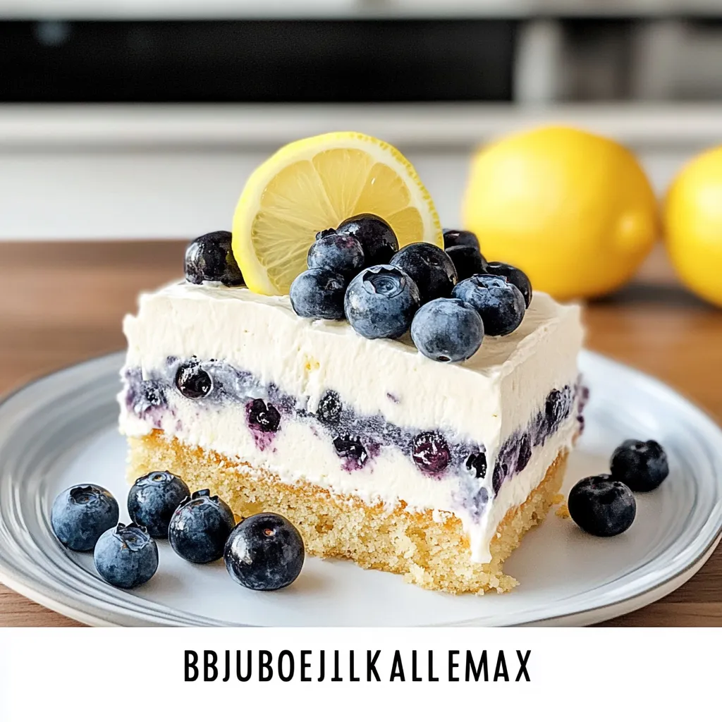 LEMON BLUEBERRY ICEBOX CAKE