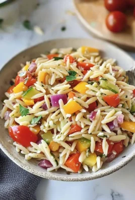 RAINBOW ORZO SALAD