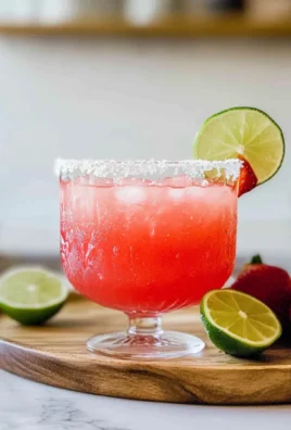Strawberry Lime Mocktail Margarita