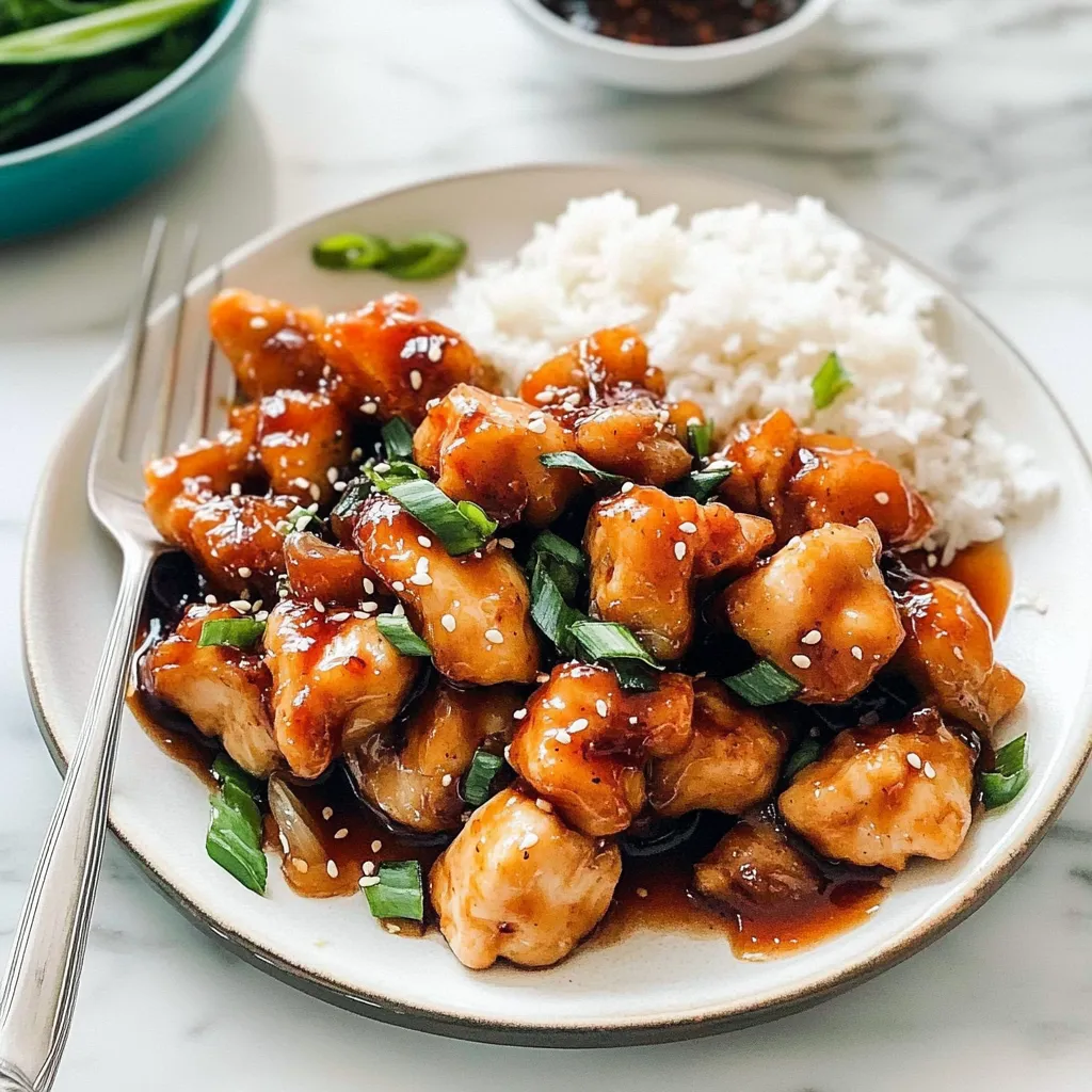 Healthier Honey Garlic Chicken